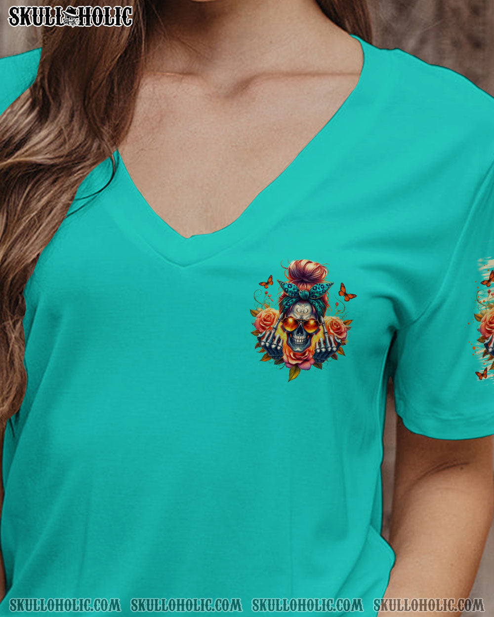 I'M A B DON'T TRY ME MESSY BUN ALL OVER PRINT - TLNO2005241