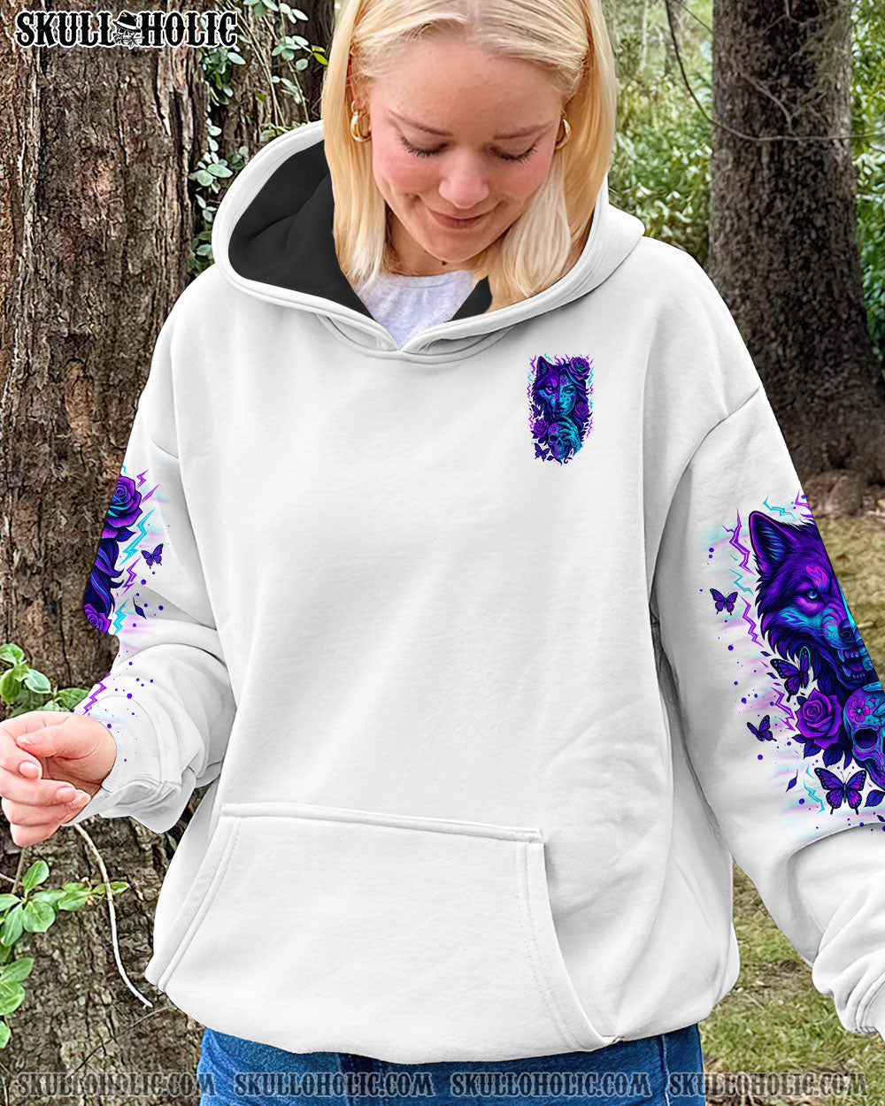 DON'T TRY TO FIGURE ME OUT SKULL WOLF ALL OVER PRINT - TLNO2104251