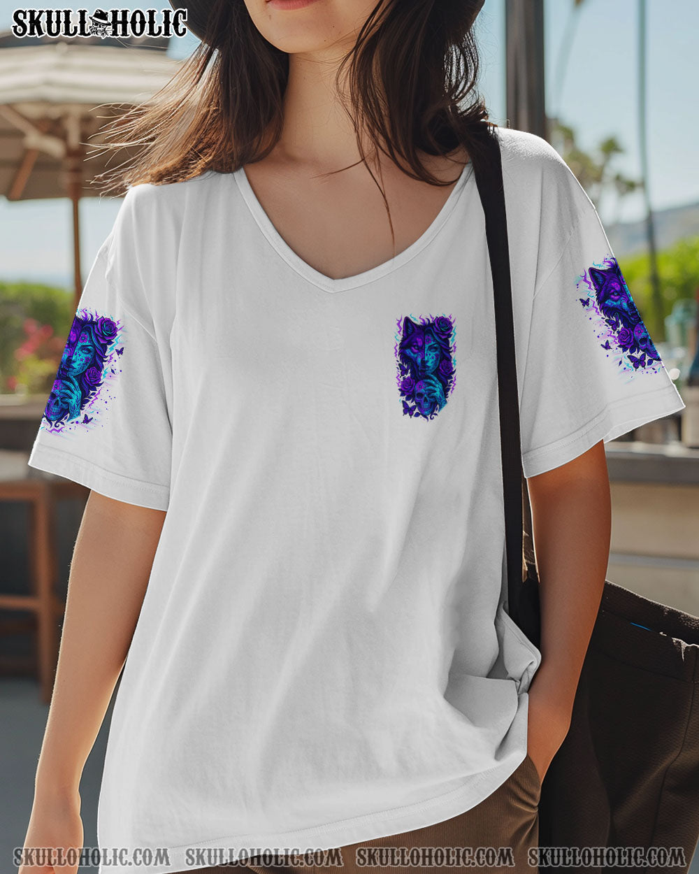 DON'T TRY TO FIGURE ME OUT SKULL WOLF ALL OVER PRINT - TLNO2104251