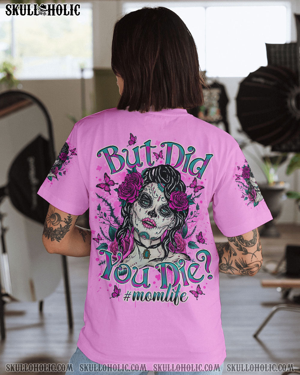 BUT DID YOU DIE MOM LIFE SKULL LADY ALL OVER PRINT - TLNO2503253