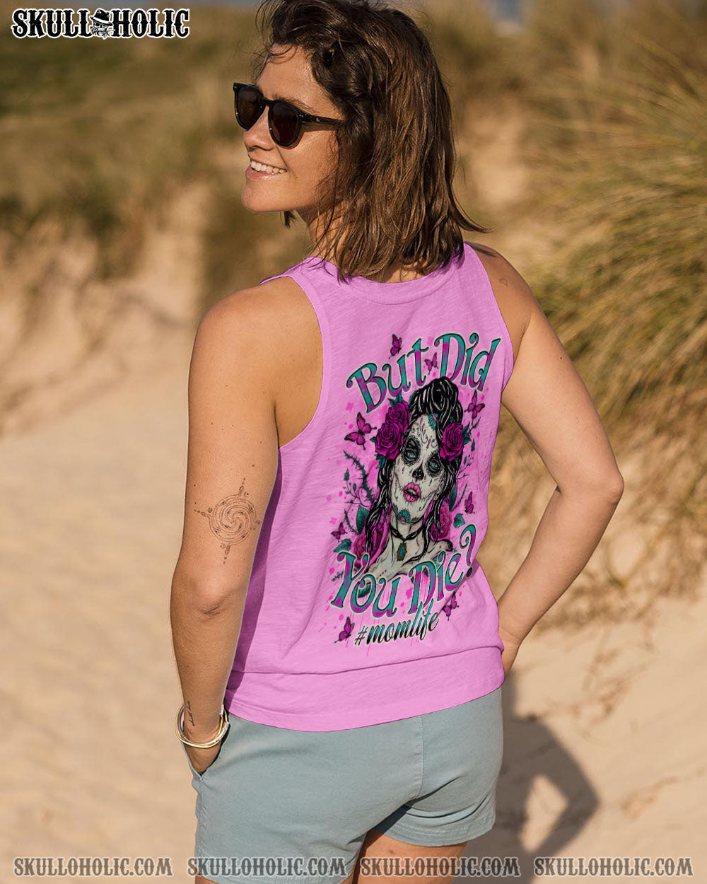 BUT DID YOU DIE MOM LIFE SKULL LADY ALL OVER PRINT - TLNO2503253