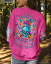I AM A SWEET GIRL FLOWER SKULL ALL OVER PRINT -  TLNO2603252
