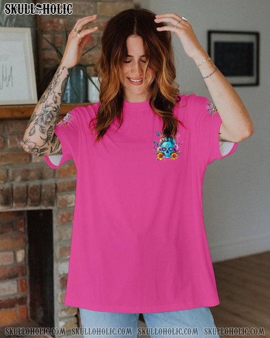 I AM A SWEET GIRL FLOWER SKULL ALL OVER PRINT -  TLNO2603252