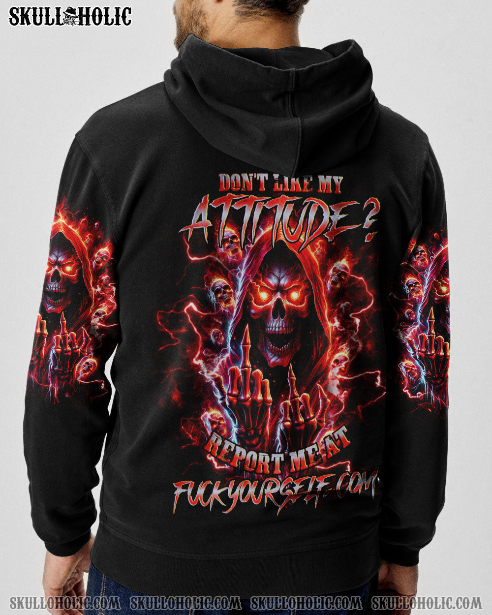 DON'T LIKE MY ATTITUDE REAPER ALL OVER PRINT - TLNO2710233