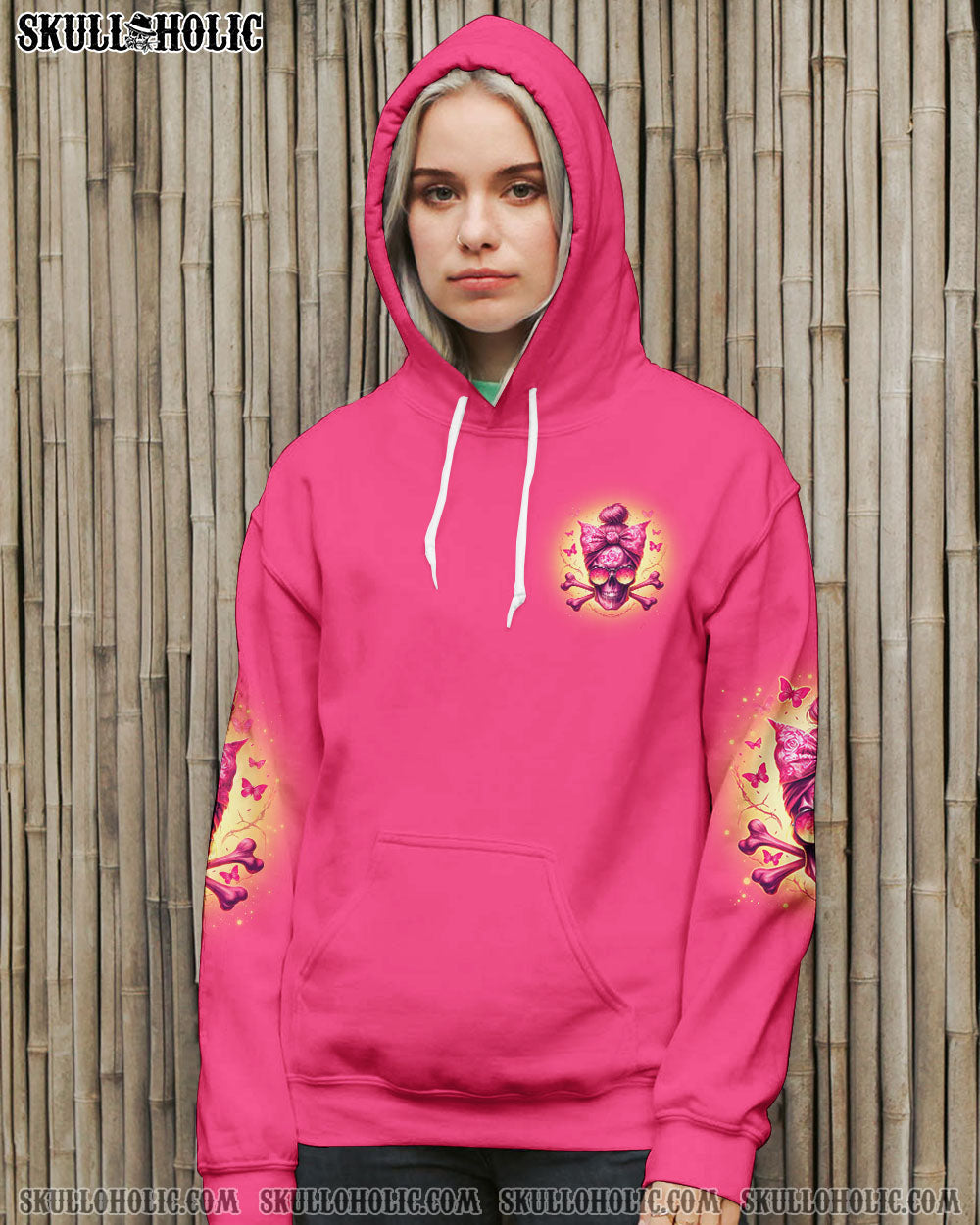 ASSUMING I WAS LIKE MOST GIRLS MESSY BUN SKULL ALL OVER PRINT - TLNO2806242