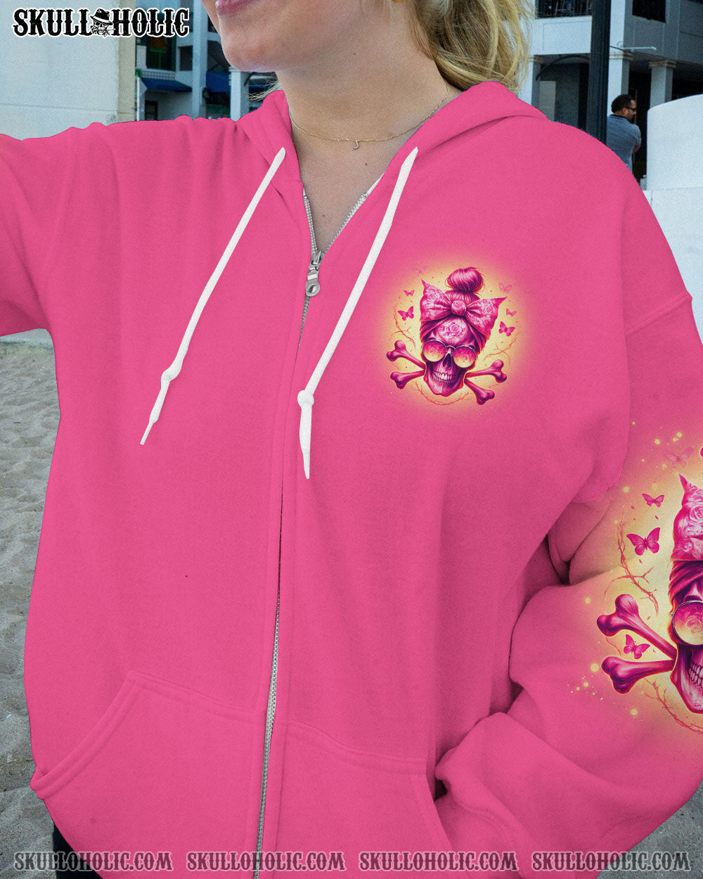 ASSUMING I WAS LIKE MOST GIRLS MESSY BUN SKULL ALL OVER PRINT - TLNO2806242