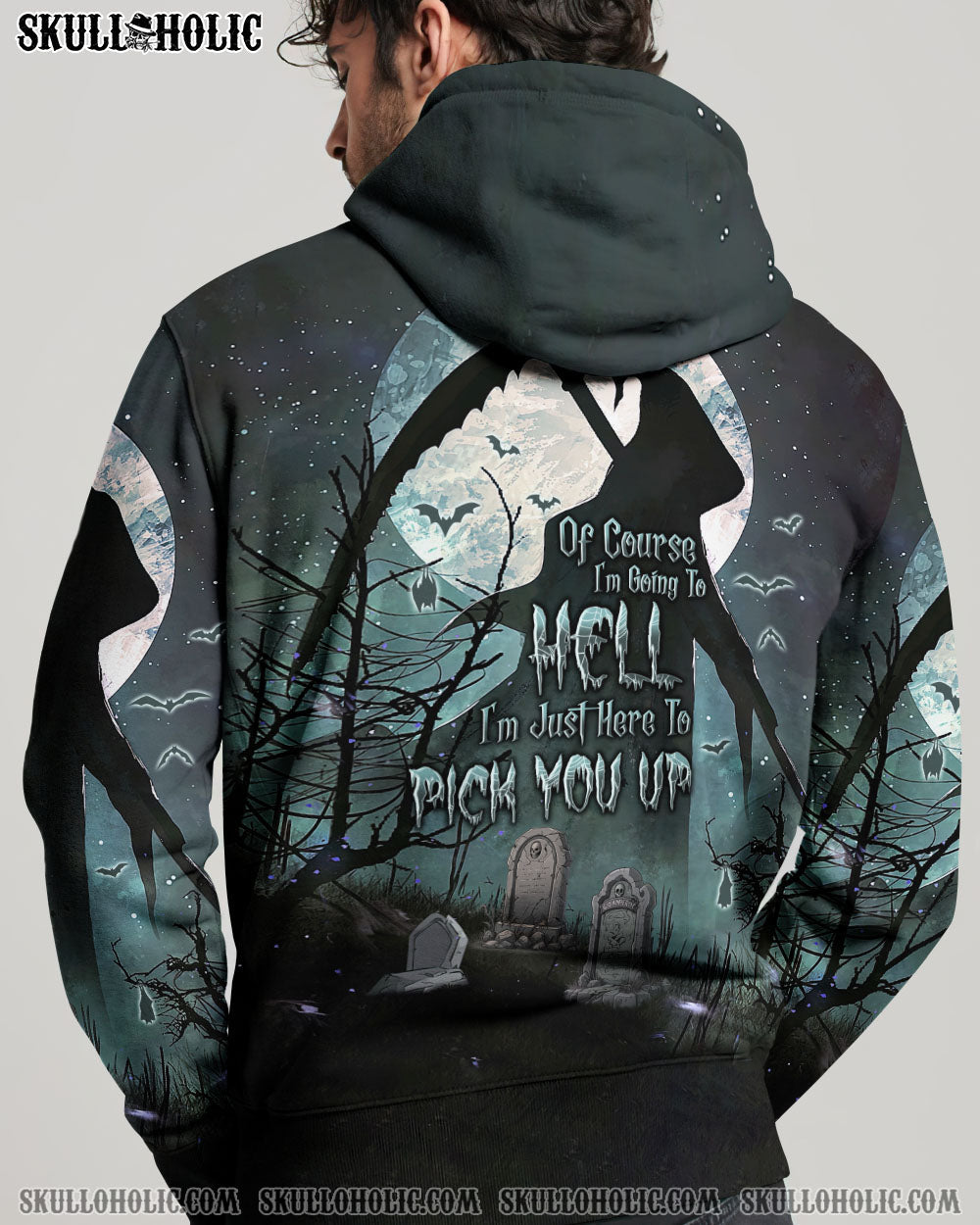 OF COURSE I'M GOING TO HELL HALLOWEEN REAPER ALL OVER PRINT - TLNT0509231