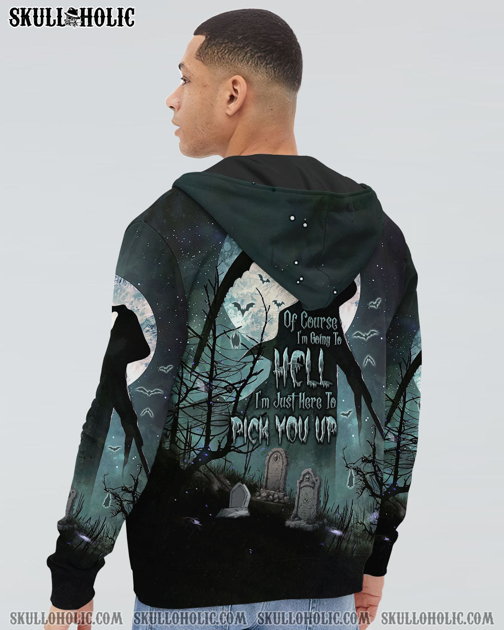 OF COURSE I'M GOING TO HELL HALLOWEEN REAPER ALL OVER PRINT - TLNT0509231