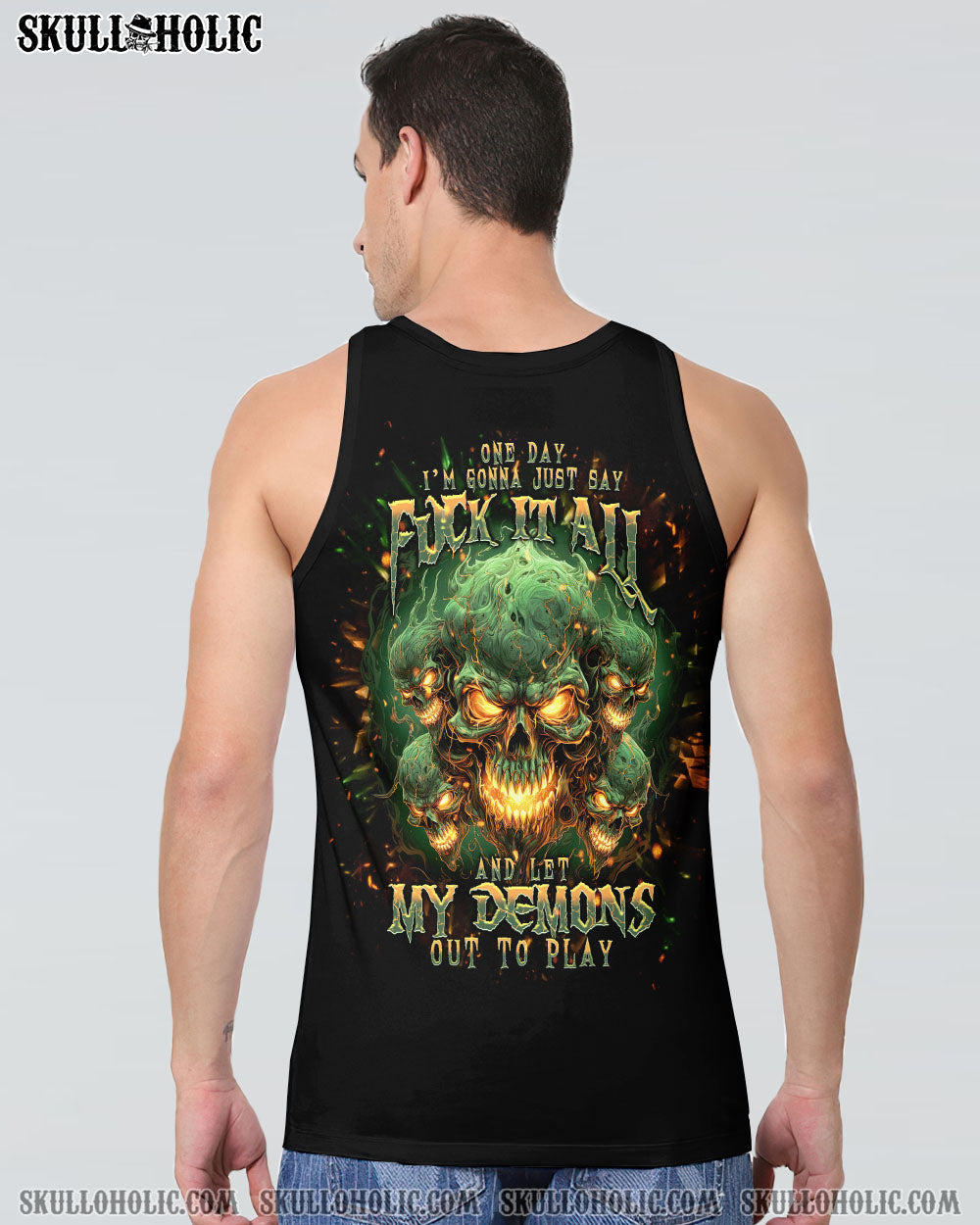ONE DAY I'M GONNA JUST SAY SKULL ALL OVER PRINT - TLNT0603243