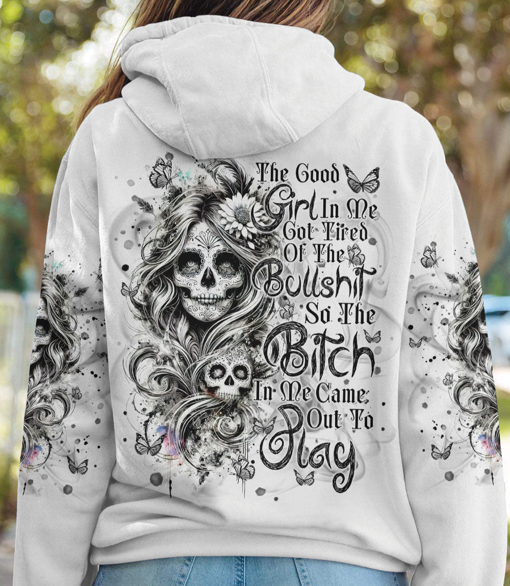 THE GOOD GIRL IN ME GOT TIRED SKULL ALL OVER PRINT  - TLNT0603255