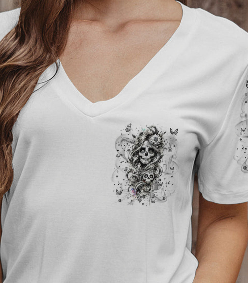 THE GOOD GIRL IN ME GOT TIRED SKULL ALL OVER PRINT  - TLNT0603255