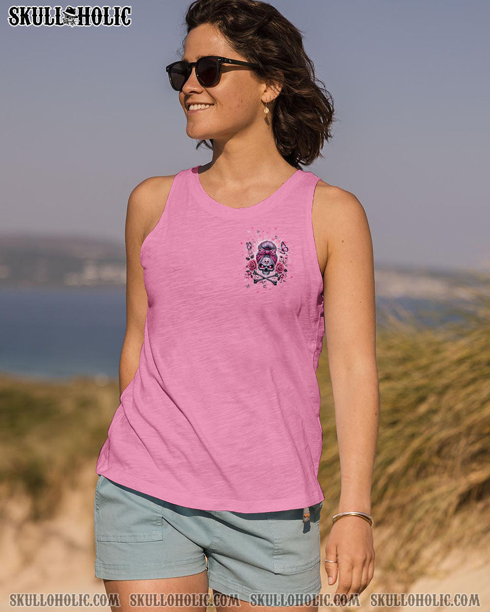 OH I PISS YOU OFF SKULL MESSY BUN ALL OVER PRINT - TLNT0904251