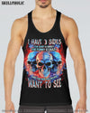 I HAVE 3 SIDES 3 SKULLS FLAG ALL OVER PRINT - TLNT0906234