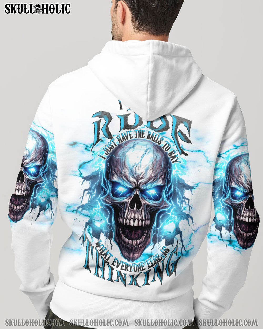 I'M NOT RUDE MAD SKULL ALL OVER PRINT - TLNT1208231