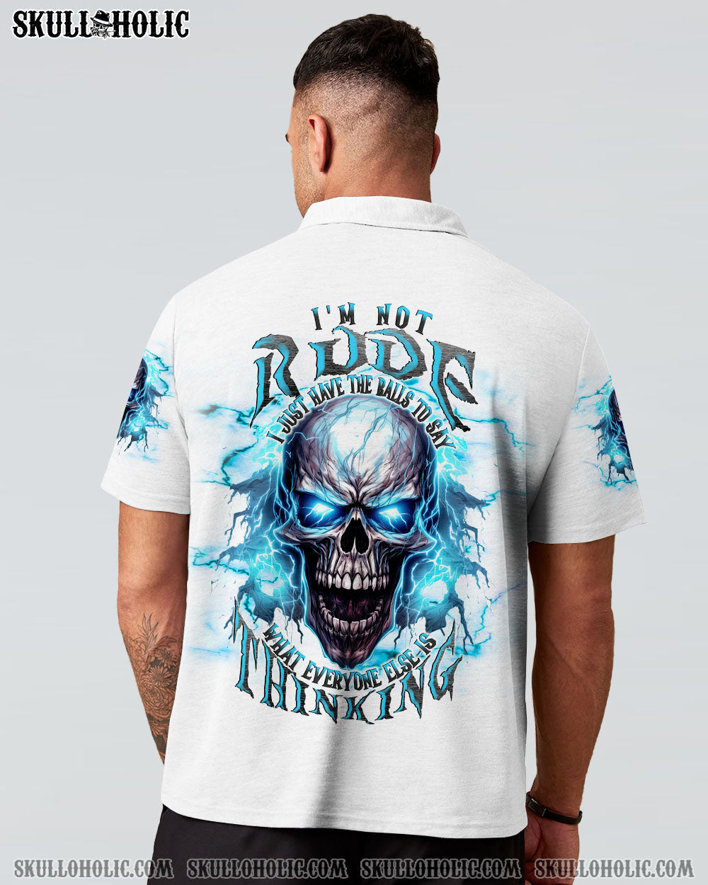 I'M NOT RUDE MAD SKULL ALL OVER PRINT - TLNT1208231
