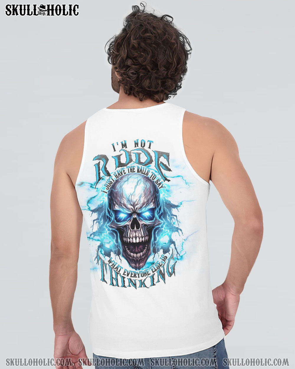 I'M NOT RUDE MAD SKULL ALL OVER PRINT - TLNT1208231