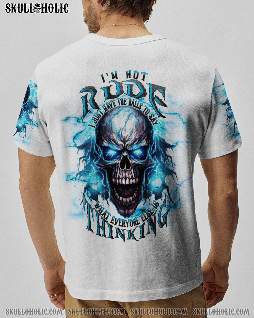 I'M NOT RUDE MAD SKULL ALL OVER PRINT - TLNT1208231