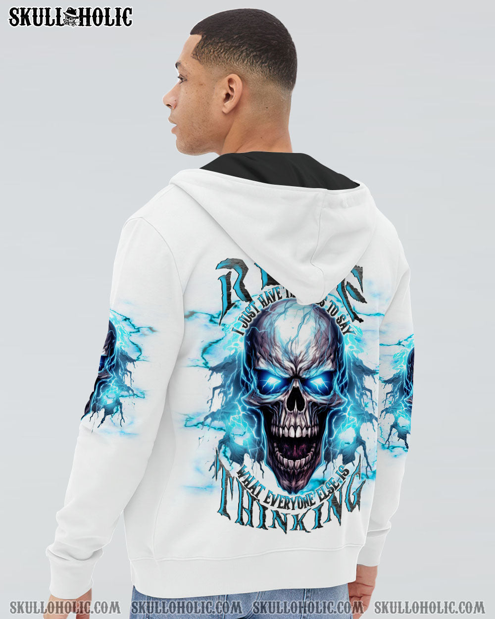 I'M NOT RUDE MAD SKULL ALL OVER PRINT - TLNT1208231