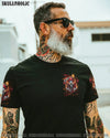 I DON'T NEED A MIDDLE FINGER SKULL REAPER TIE DYE  ALL OVER PRINT