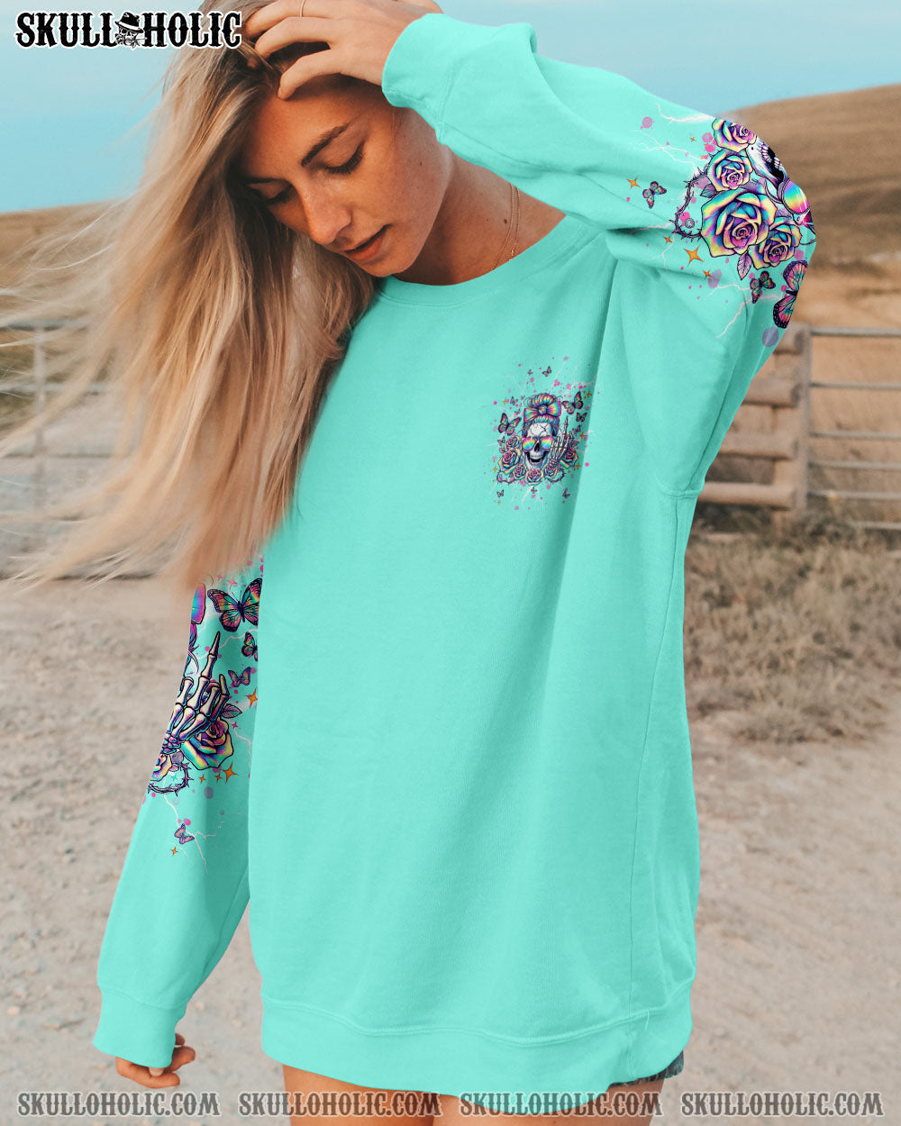 OH I PISS YOU OFF SKULL MESSY BUN ALL OVER PRINT - TLNT1704251