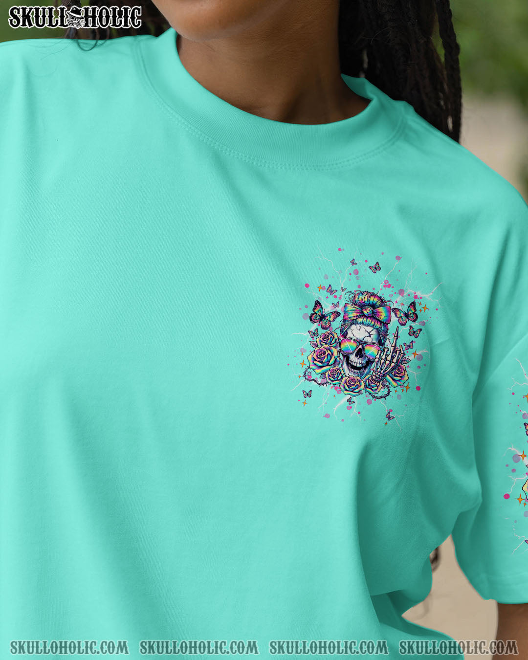 OH I PISS YOU OFF SKULL MESSY BUN ALL OVER PRINT - TLNT1704251