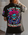 LOVE ME LIKE MY DEMONS DO SKULL ALL OVER PRINT  - TLNT1804255