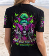 BUT DID YOU DIE MOM LIFE  SKULL MESSY BUN ALL OVER PRINT - TLNT1903252