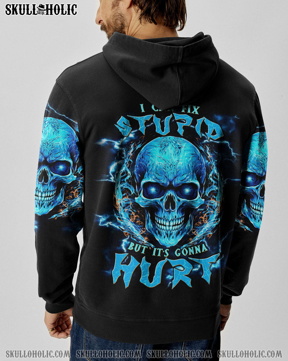 I CAN FIX STUPID BUT IT'S GONNA HURT SKULL ALL OVER PRINT - TLNT1909232