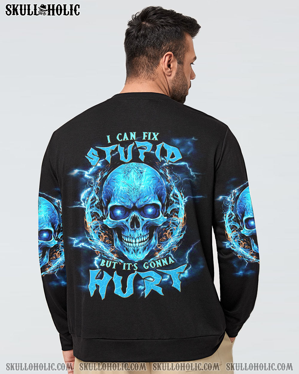 I CAN FIX STUPID BUT IT'S GONNA HURT SKULL ALL OVER PRINT - TLNT1909232