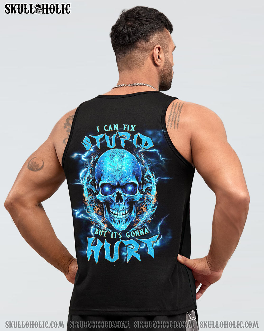 I CAN FIX STUPID BUT IT'S GONNA HURT SKULL ALL OVER PRINT - TLNT1909232