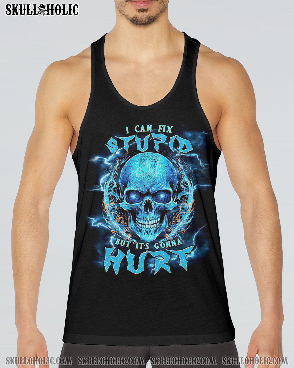I CAN FIX STUPID BUT IT'S GONNA HURT SKULL ALL OVER PRINT - TLNT1909232