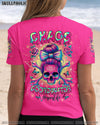 CHAOS COORDINATOR MESSY BUN ALL OVER PRINT - TLNT2003254