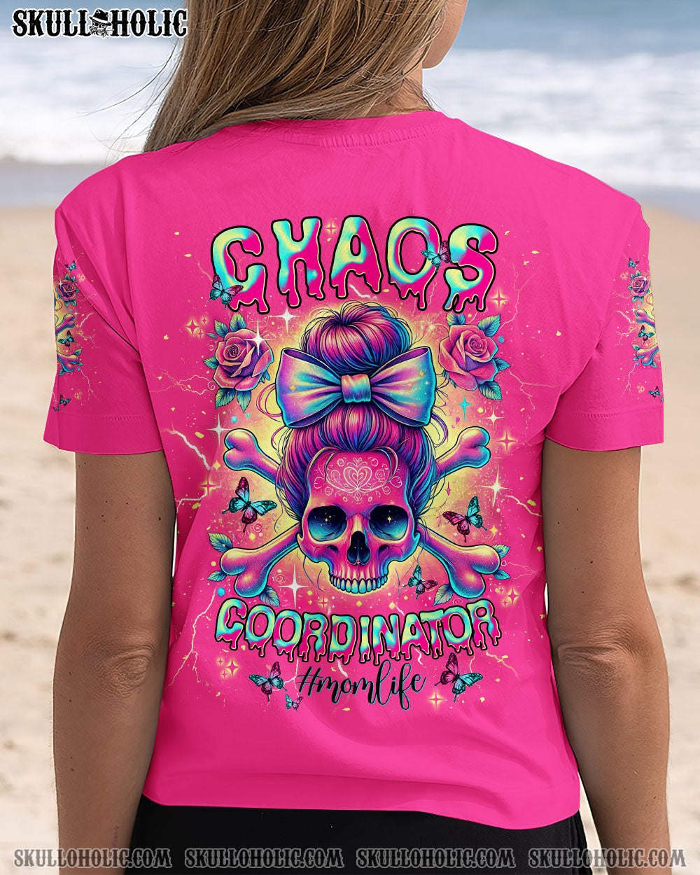 CHAOS COORDINATOR MESSY BUN ALL OVER PRINT - TLNT2003254