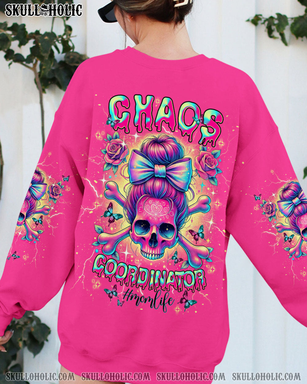 CHAOS COORDINATOR MESSY BUN ALL OVER PRINT - TLNT2003254