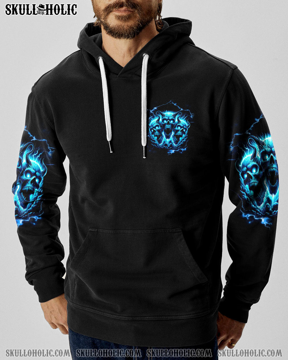 ONE DAY I'M GONNA JUST SAY DEMON SKULL ALL OVER PRINT - TLNT2010231