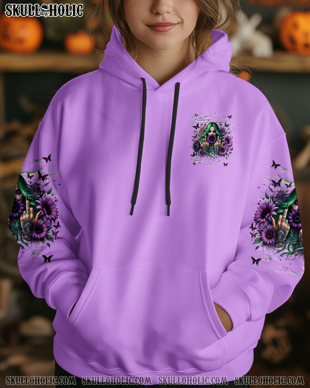 DON'T TRY TO FIGURE ME OUT SKULL LADY ALL OVER PRINT   - TLNT2103254