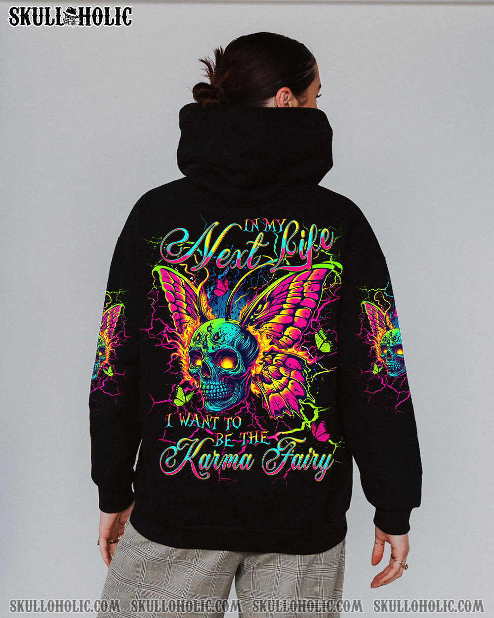 KARMA FAIRY SKULL BUTTERFLY ALL OVER PRINT - TLNT2304254
