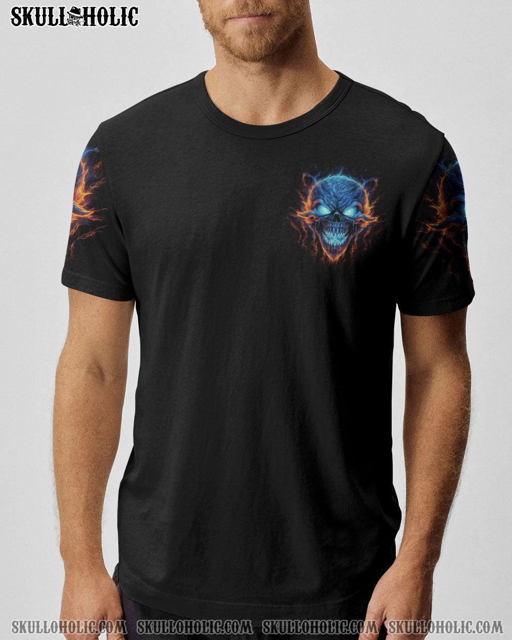 I'M NOT ANTI-SOCIAL MAD SKULL ALL OVER PRINT - TLNT2306231