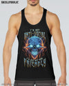 I'M NOT ANTI-SOCIAL MAD SKULL ALL OVER PRINT - TLNT2306231