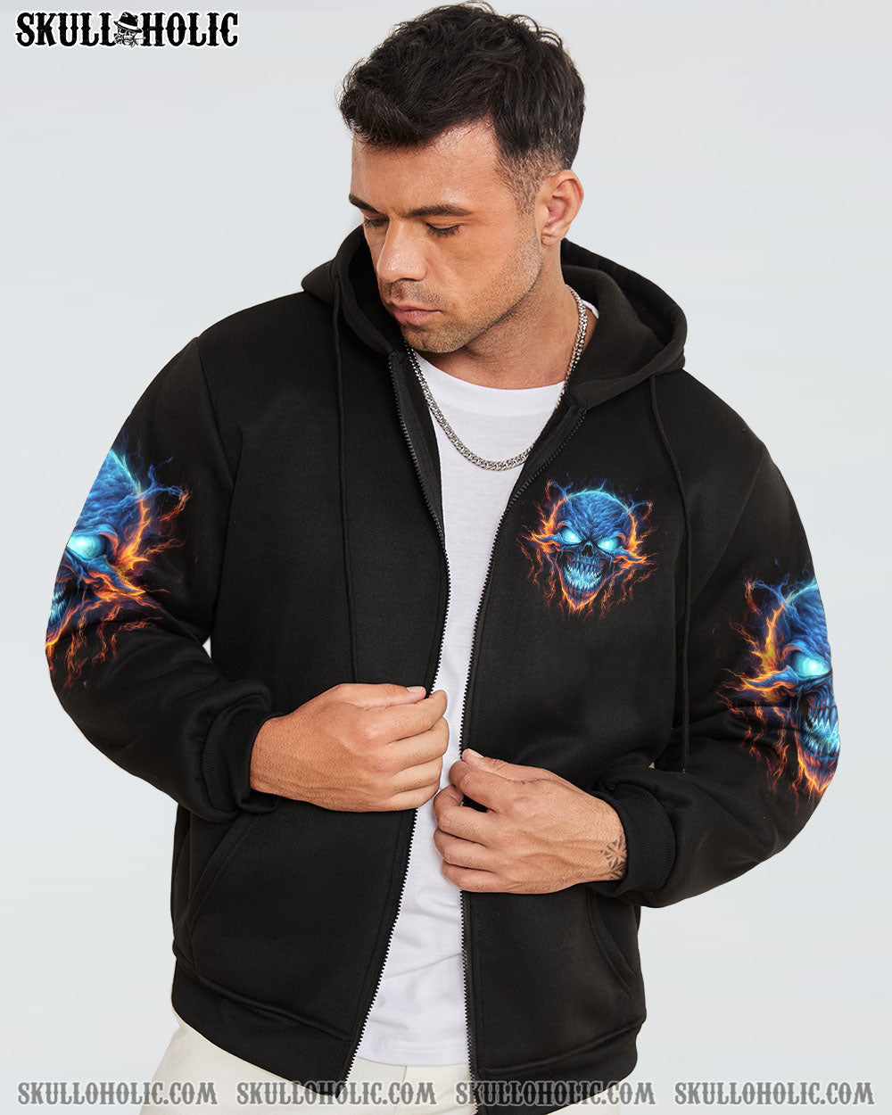 I'M NOT ANTI-SOCIAL MAD SKULL ALL OVER PRINT - TLNT2306231