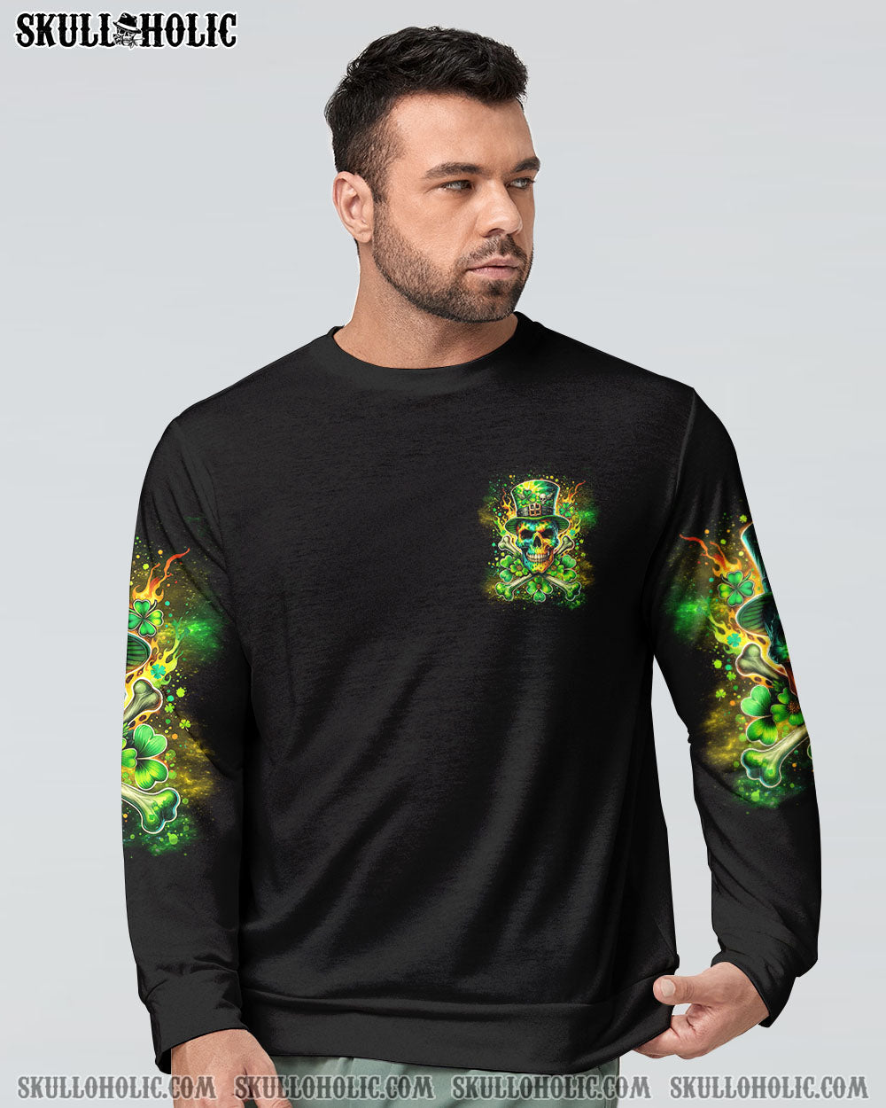 LET THE SHENANIGANS BEGIN SKULL BONES PATRICK'S DAY ALL OVER PRINT - TLNT2501243