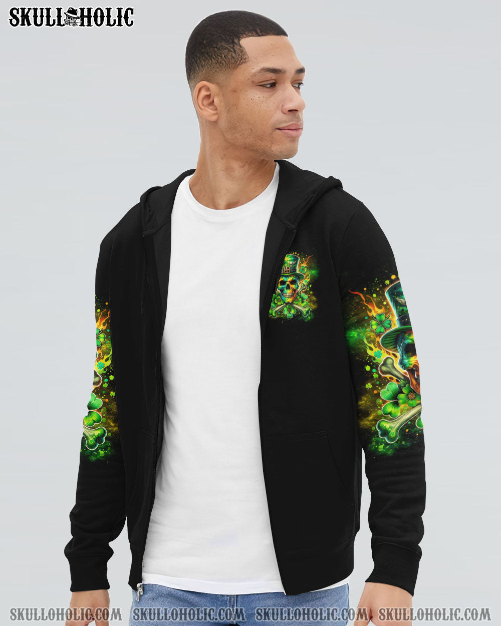 LET THE SHENANIGANS BEGIN SKULL BONES PATRICK'S DAY ALL OVER PRINT - TLNT2501243
