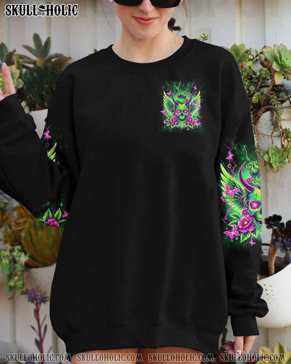 IT'S GOING TO BE ONE OF THOSE DAYS MESSY BUN SKULL ALL OVER PRINT   - TLNT2603255