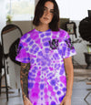 I'M A GOOD PERSON SKULL MESSY BUN TIE DYE  ALL OVER PRINT - TLNT2702255