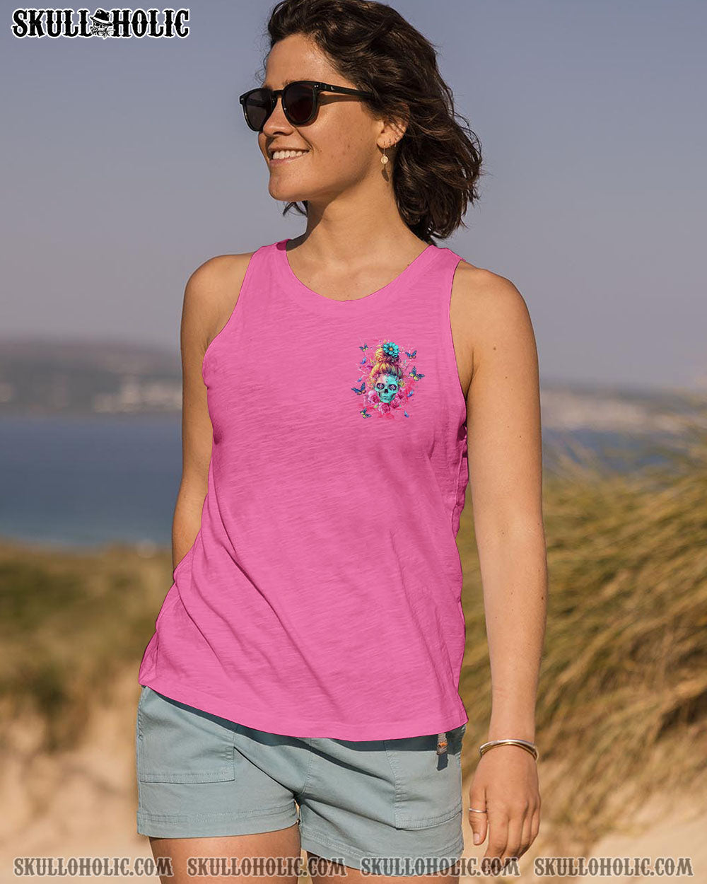 BUT DID YOU DIE MOM LIFE SKULL MESSY BUN ALL OVER PRINT - TLNT2703255