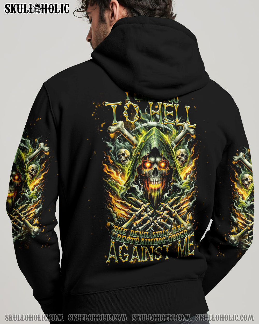 I CAN'T GO TO HELL REAPER FIRE ALL OVER PRINT - TLNT2711231
