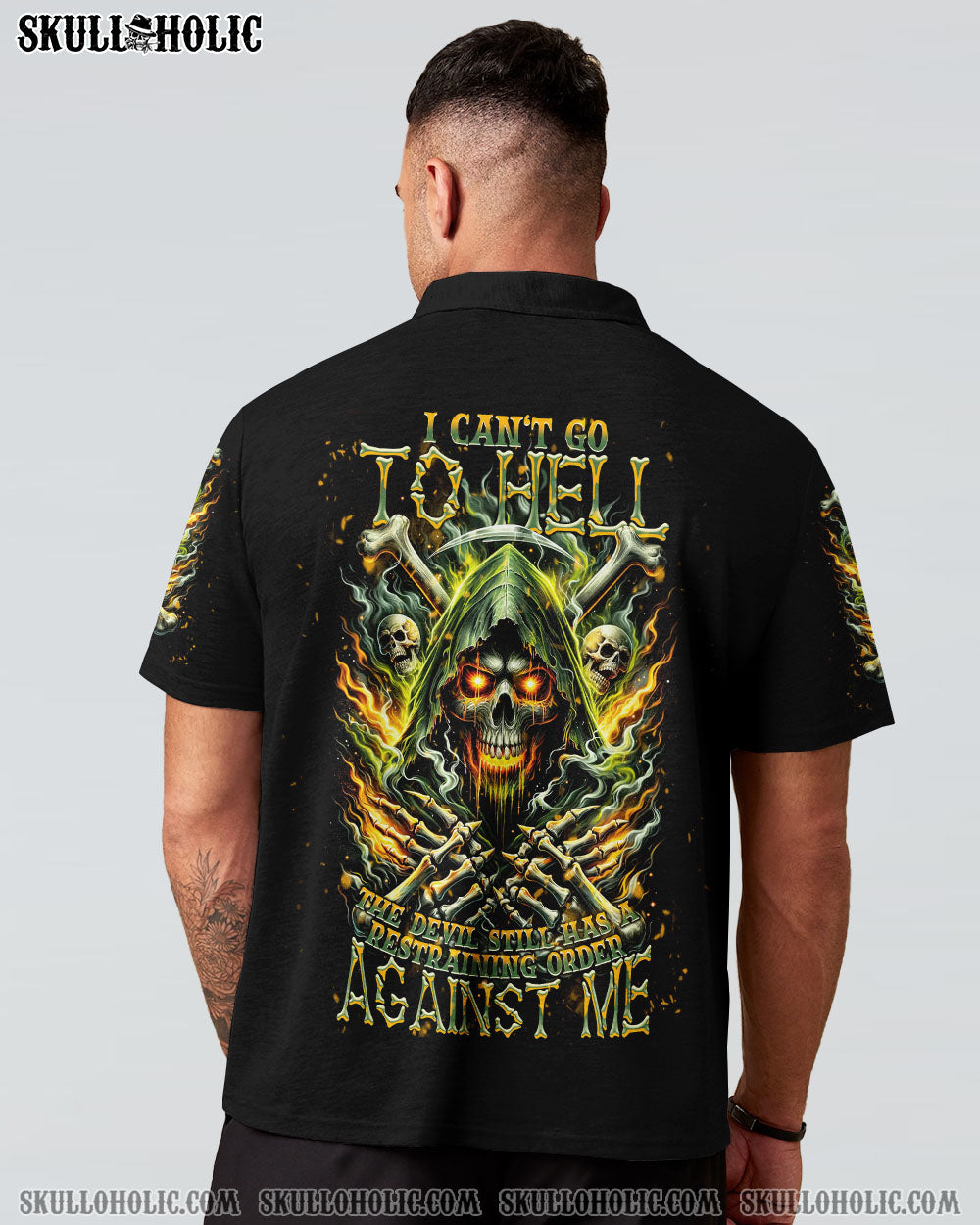 I CAN'T GO TO HELL REAPER FIRE ALL OVER PRINT - TLNT2711231
