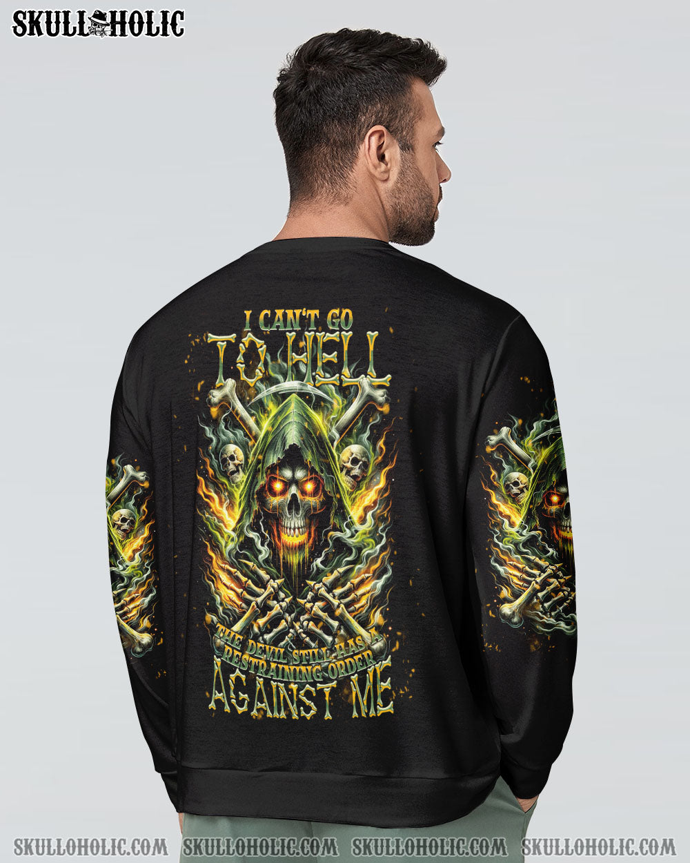 I CAN'T GO TO HELL REAPER FIRE ALL OVER PRINT - TLNT2711231