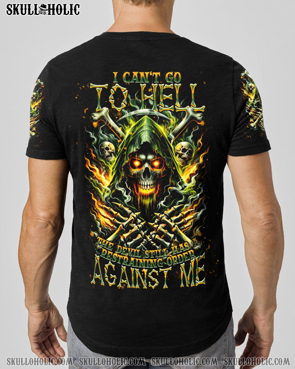 I CAN'T GO TO HELL REAPER FIRE ALL OVER PRINT - TLNT2711231