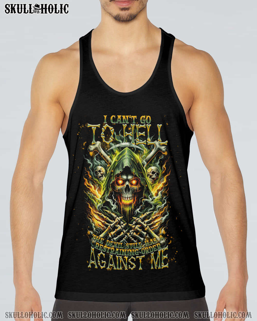 I CAN'T GO TO HELL REAPER FIRE ALL OVER PRINT - TLNT2711231